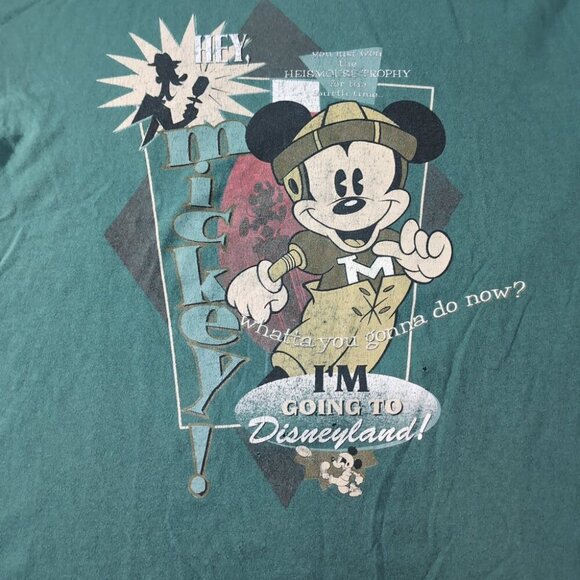 Disney Mickey Mouse “I’m Going to Disneyland” Graphic Tee Green – Unisex - Picture 2 of 11